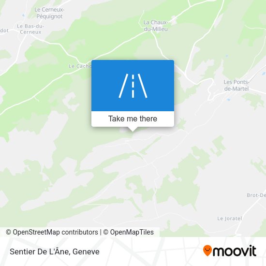 Sentier De L'Âne map