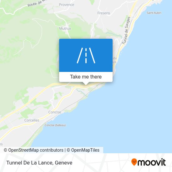 Tunnel De La Lance map