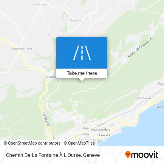 Chemin De La Fontaine À L'Ourse map