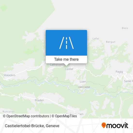 Castielertobel-Brücke map