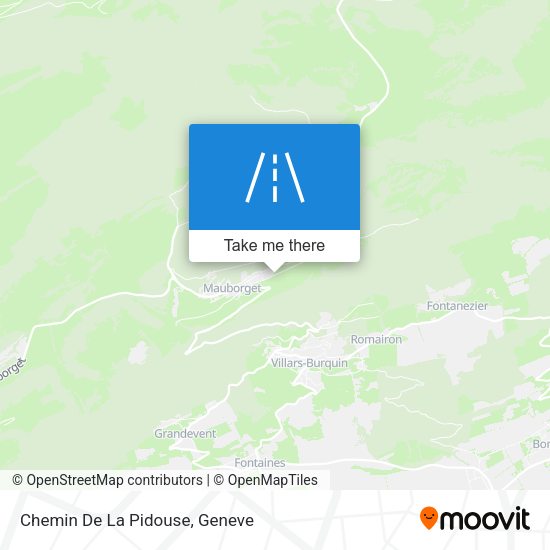 Chemin De La Pidouse map
