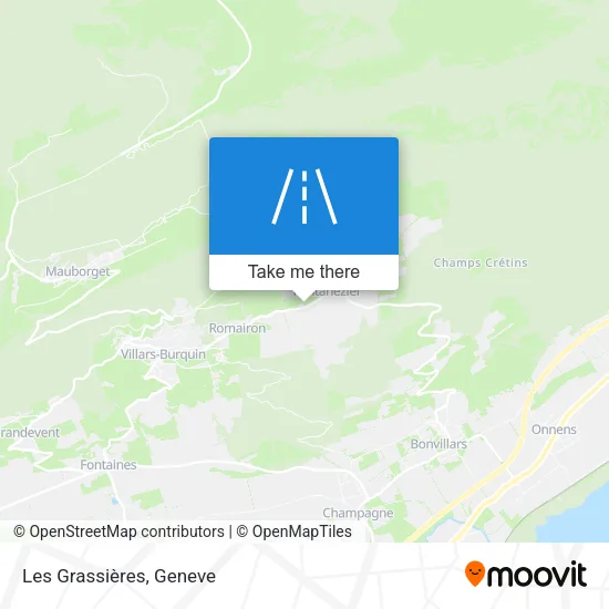 Les Grassières map