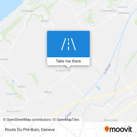 Route Du Pré-Bulo map