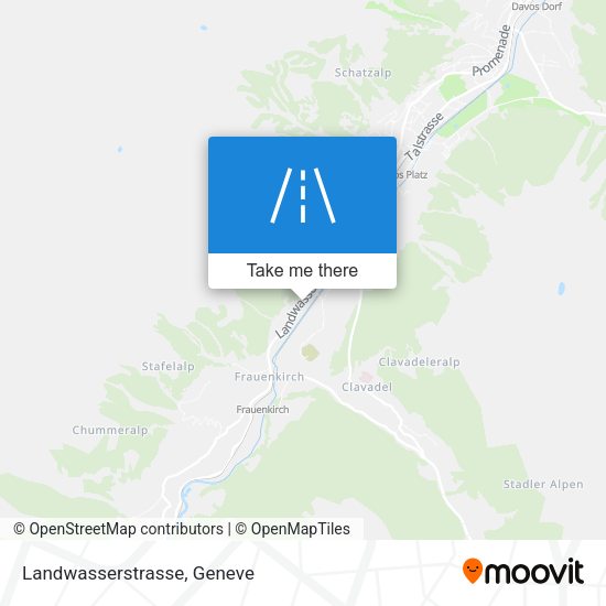 Landwasserstrasse map