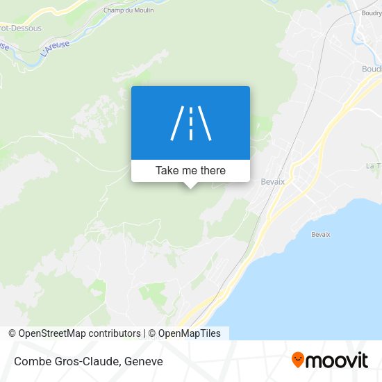 Combe Gros-Claude map