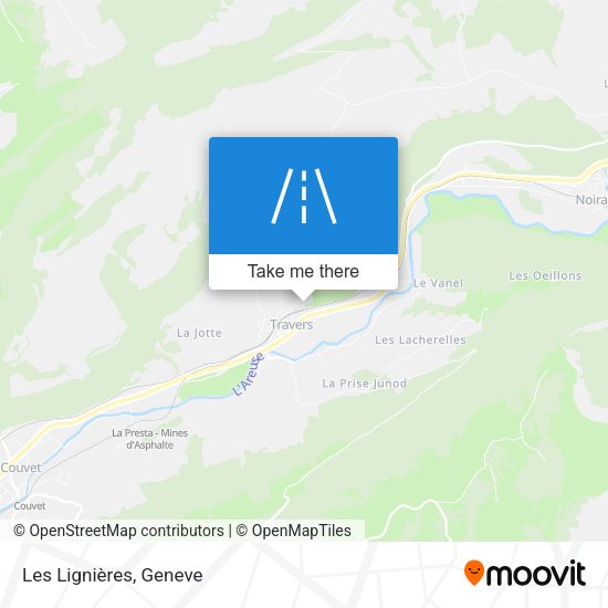 Les Lignières map