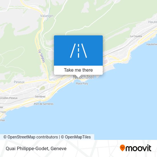 Quai Philippe-Godet map