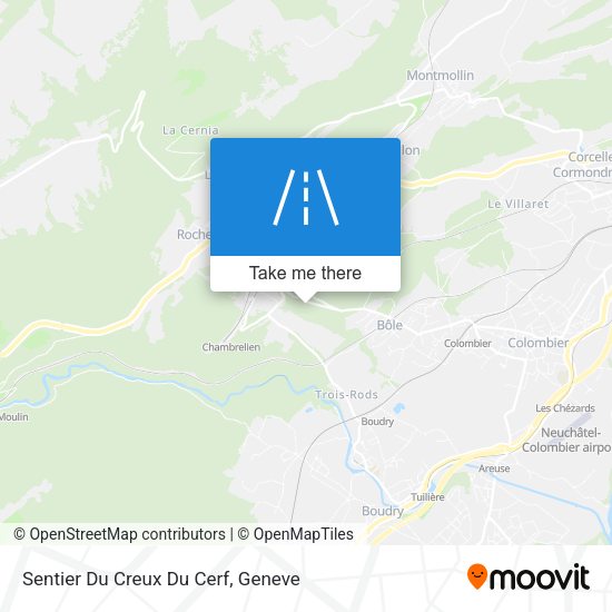 Sentier Du Creux Du Cerf map