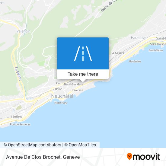 Avenue De Clos Brochet map