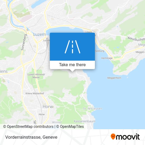 Vorderrainstrasse map