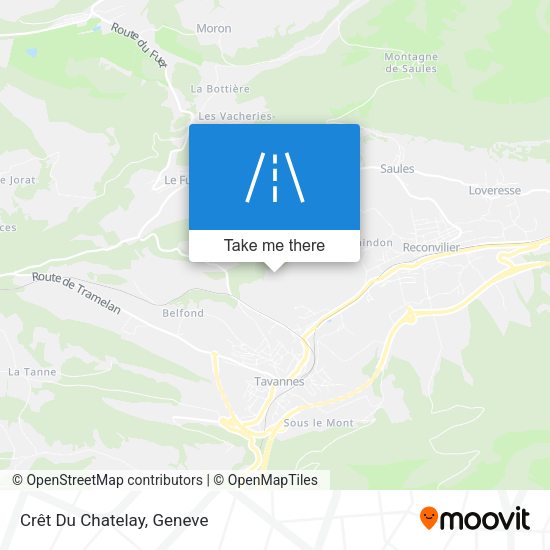 Crêt Du Chatelay map