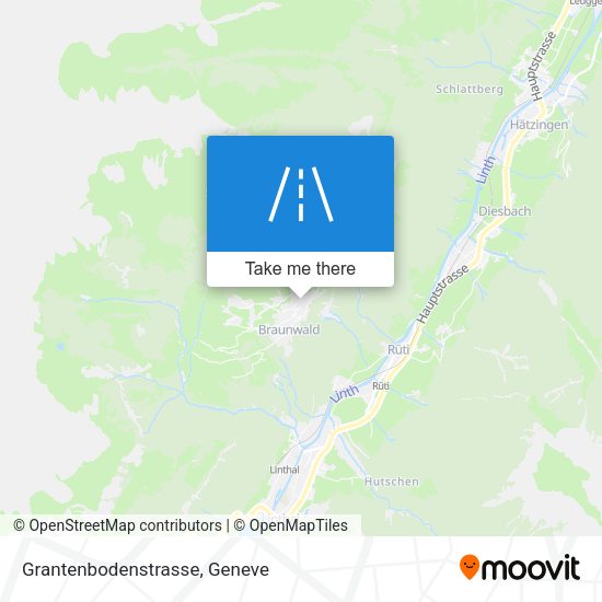 Grantenbodenstrasse map