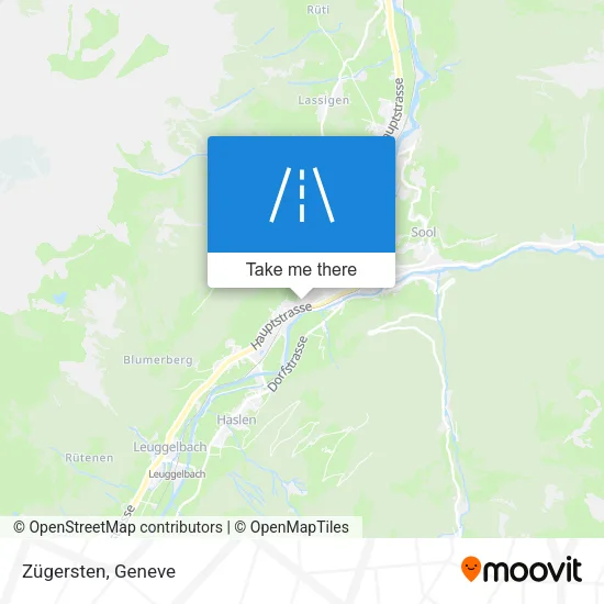 Zügersten map