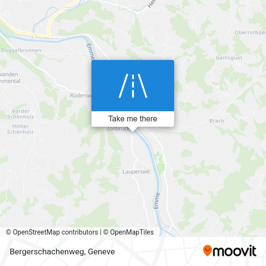 Bergerschachenweg map