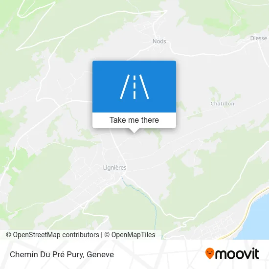 Chemin Du Pré Pury map