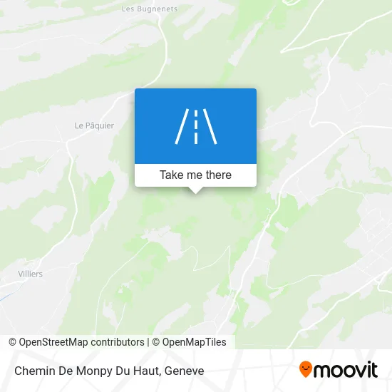 Chemin De Monpy Du Haut map