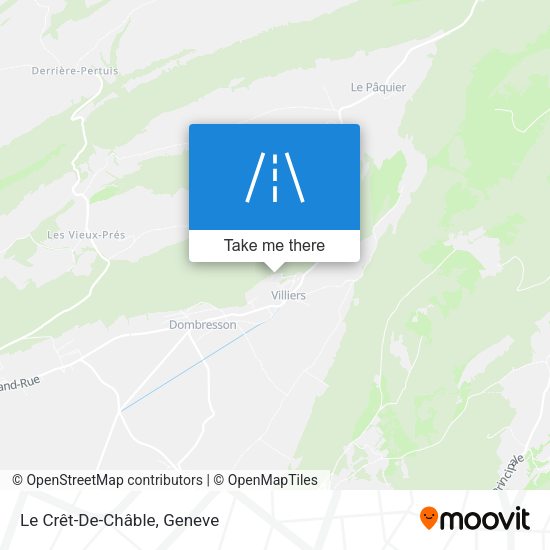 Le Crêt-De-Châble map