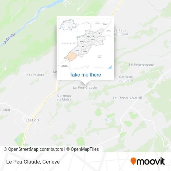 Le Peu-Claude map