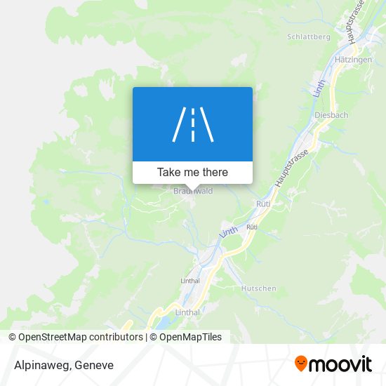 Alpinaweg map