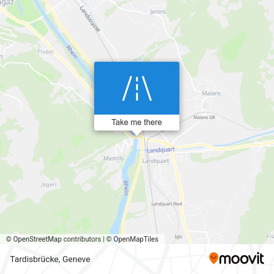 Tardisbrücke map