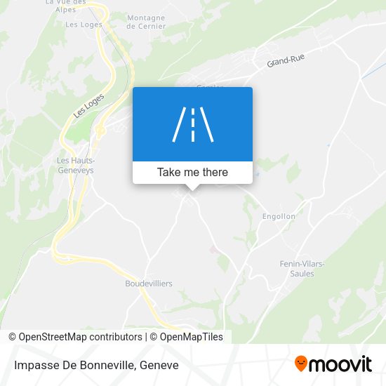 Impasse De Bonneville map