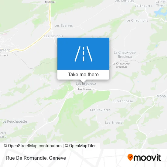 Rue De Romandie map