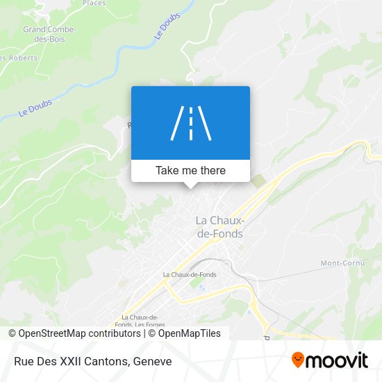 Rue Des XXII Cantons map
