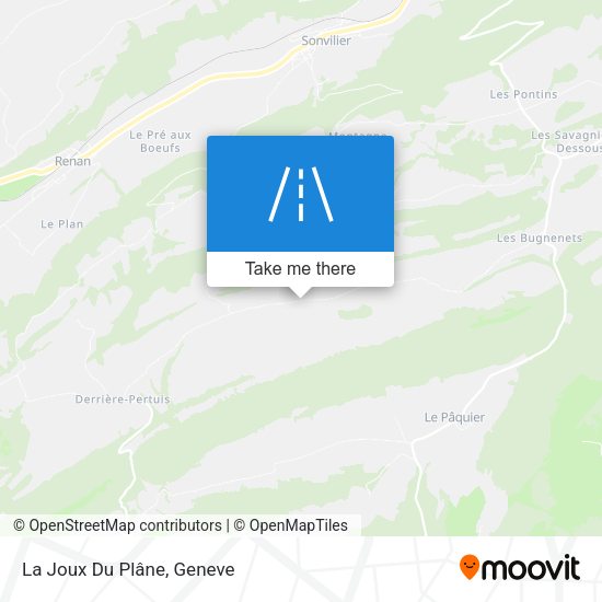 La Joux Du Plâne map