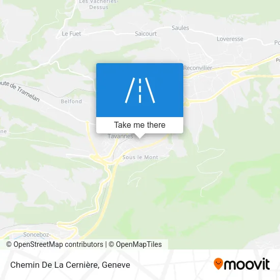 Chemin De La Cernière map