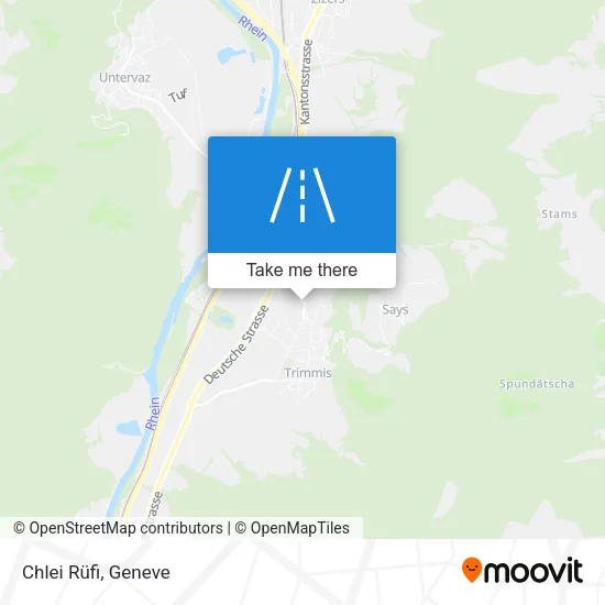 Chlei Rüfi map