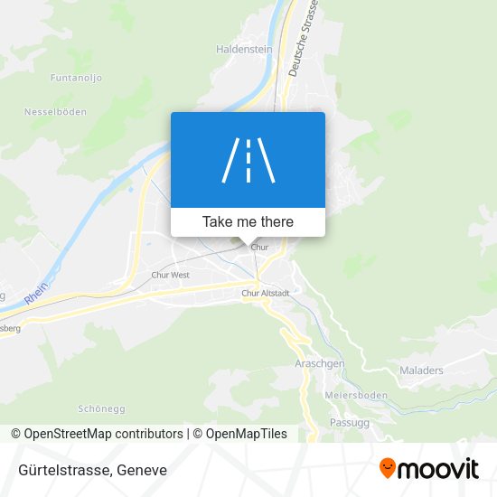 Gürtelstrasse map