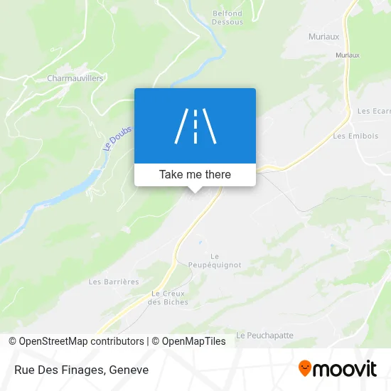 Rue Des Finages map