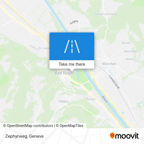 Zephyrweg map
