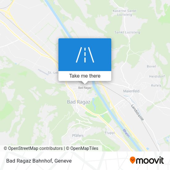 Bad Ragaz Bahnhof map