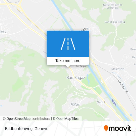 Bildbüntenweg map