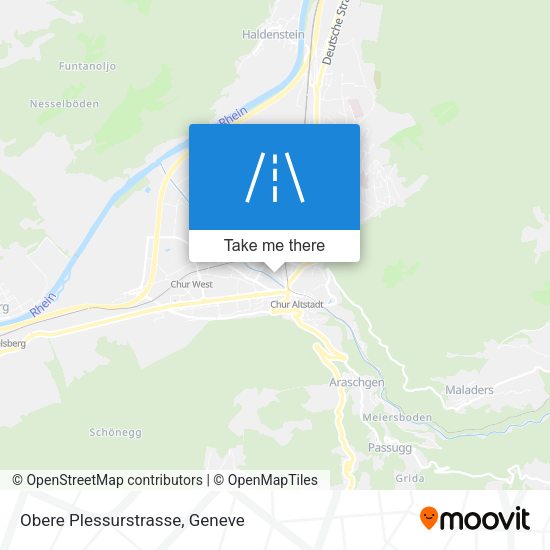 Obere Plessurstrasse map