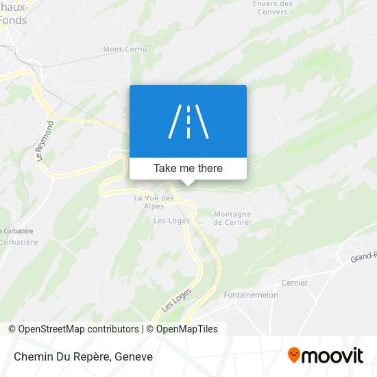 Chemin Du Repère map