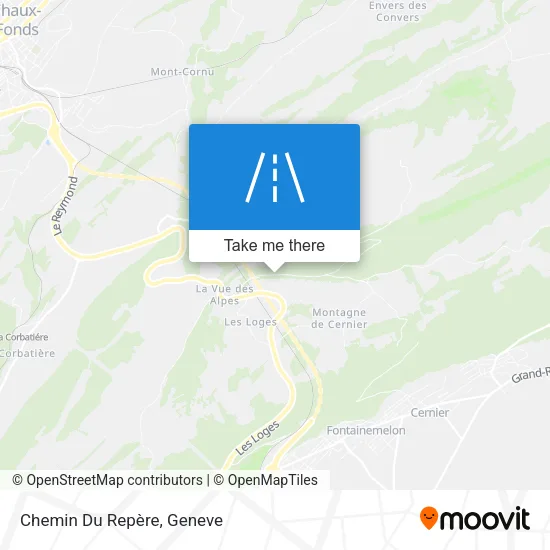 Chemin Du Repère map