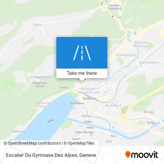 Escalier Du Gymnase Des Alpes plan