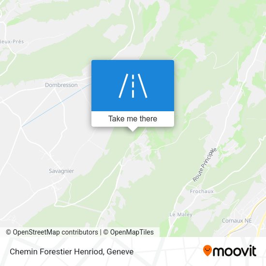 Chemin Forestier Henriod map