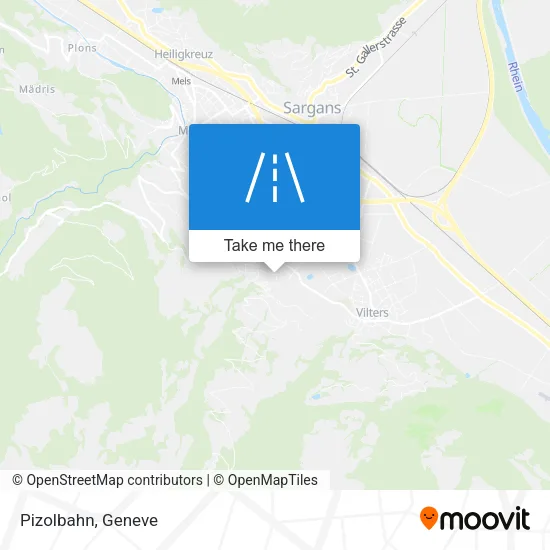 Pizolbahn map