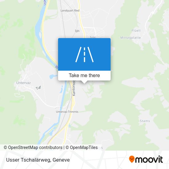 Usser Tschalärweg map