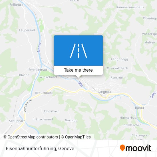 Eisenbahnunterführung map