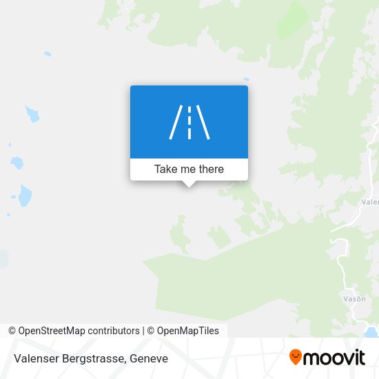 Valenser Bergstrasse map