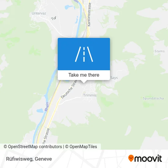 Rüfiwisweg map