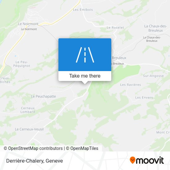 Derrière-Chalery map