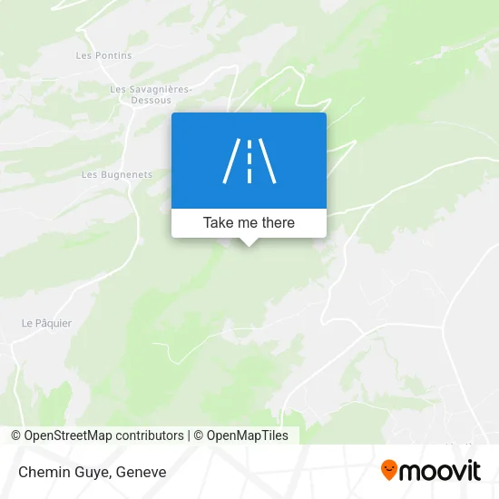 Chemin Guye map