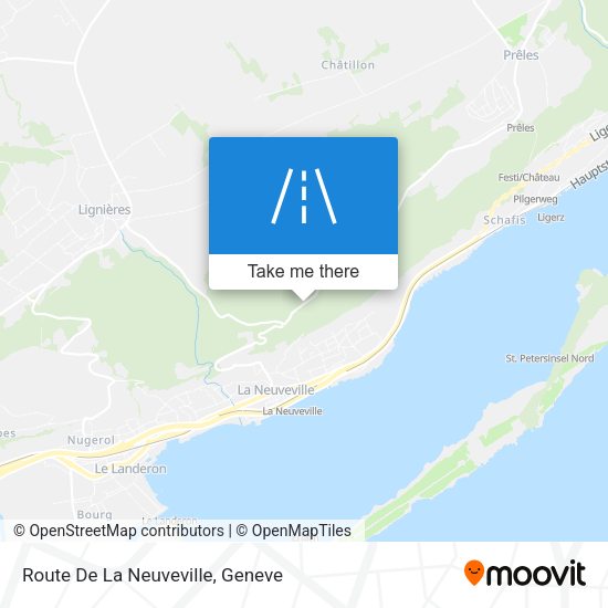 Route De La Neuveville map