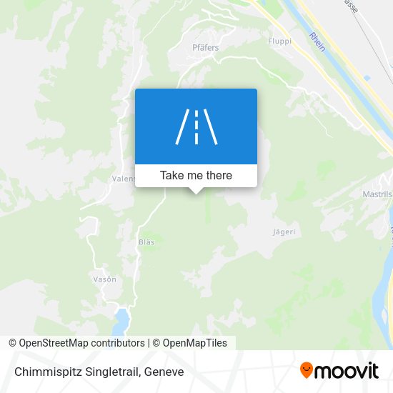 Chimmispitz Singletrail map