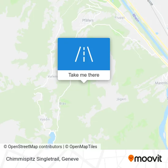 Chimmispitz Singletrail map